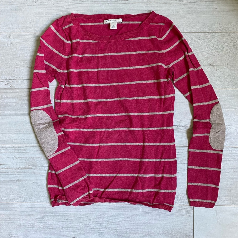 Banana long sleeve with elbow patches
